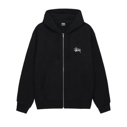 Stussy Big & Meaty Zip Hoodie - Black