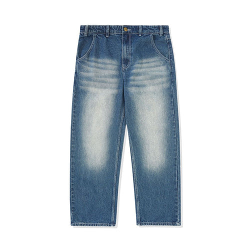 Butter Goods Alpine Denim Jeans - Distressed Faded Blue