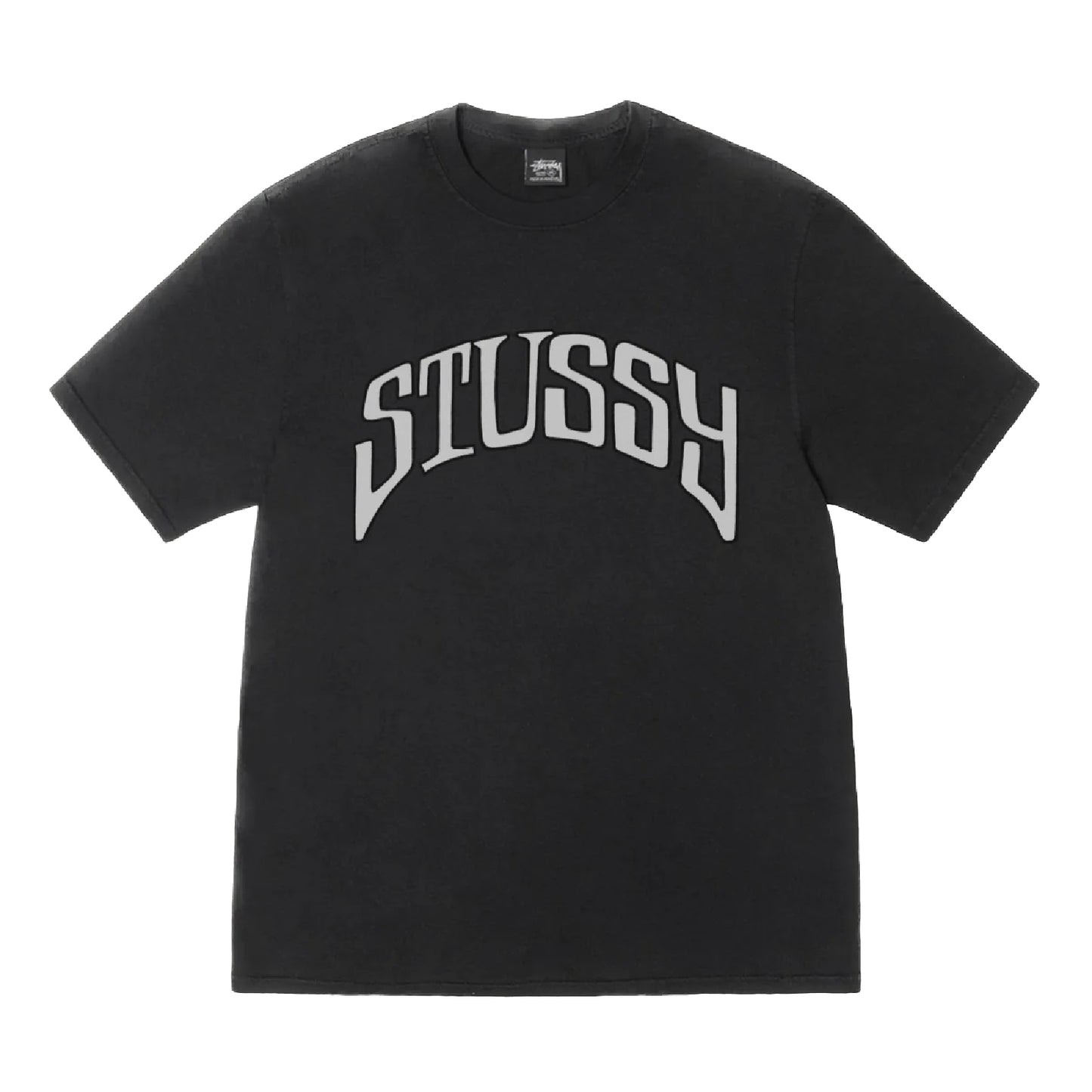 Stussy Arched Pigment Dyed Tee - Black