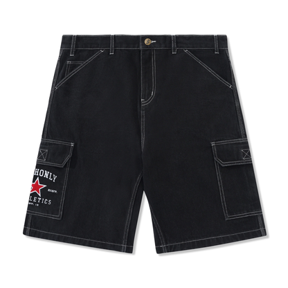 Cash Only Athletics Denim Shorts - Washed Black