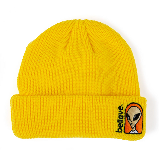 Alien Workshop Believe Embroidered Beanie - Gold