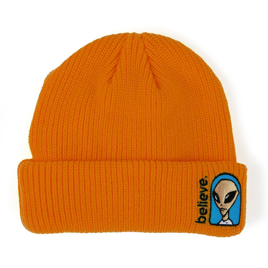 Alien Workshop Believe Embroidered Beanie - Orange