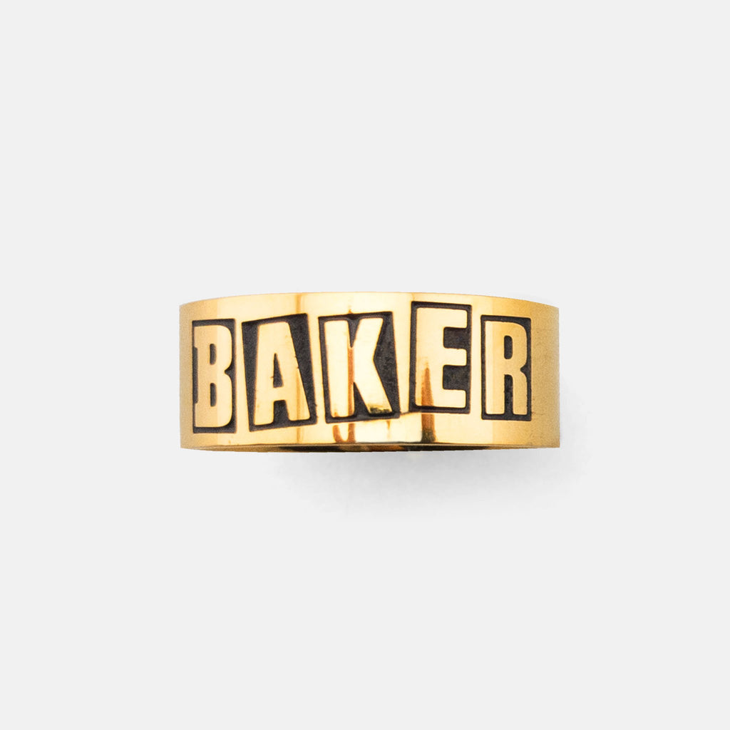 Baker Brand Logo Gold Ring