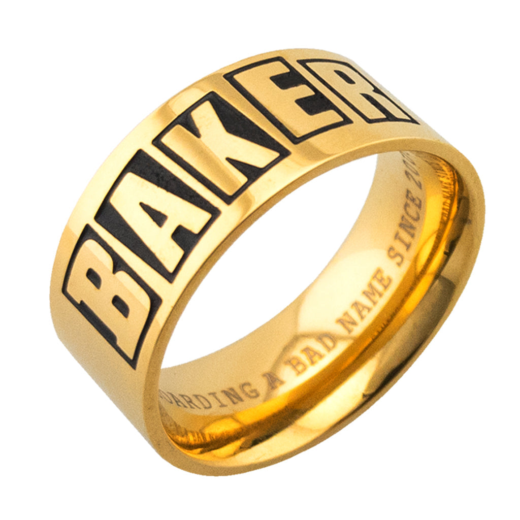 Baker Brand Logo Gold Ring