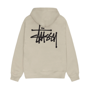 Stussy Basic Zip Hoodie - Khaki