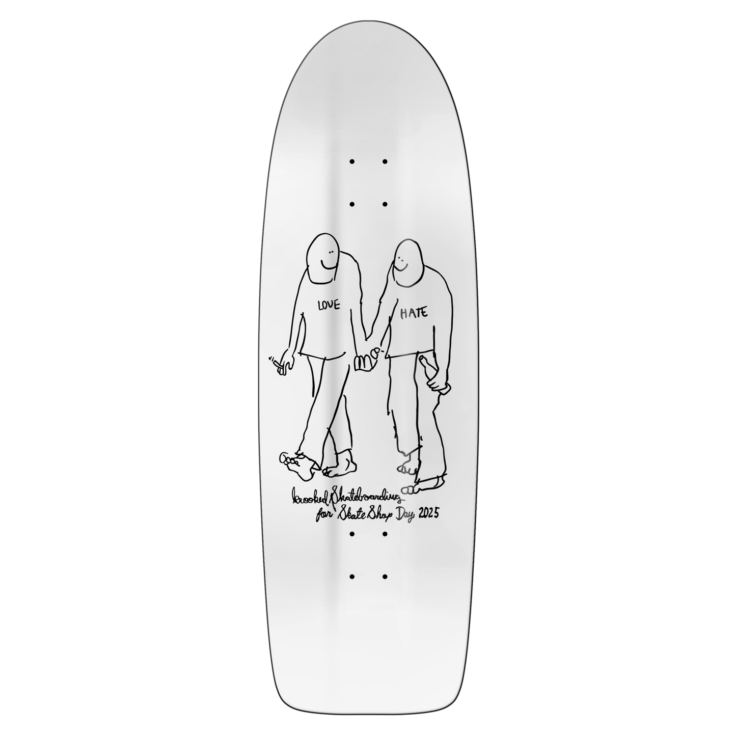 Krooked Skate Shop Day Exclusive Beamer Love Deck - 10.75