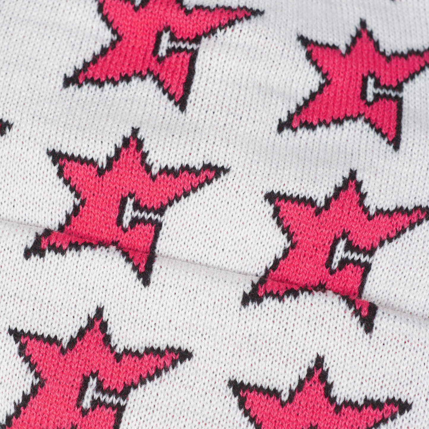 Carpet Company C-Star Beanie - White/Pink