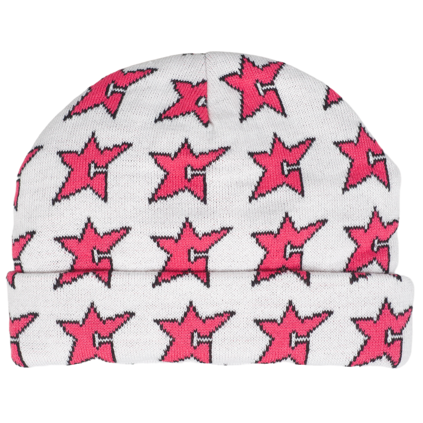 Carpet Company C-Star Beanie - White/Pink