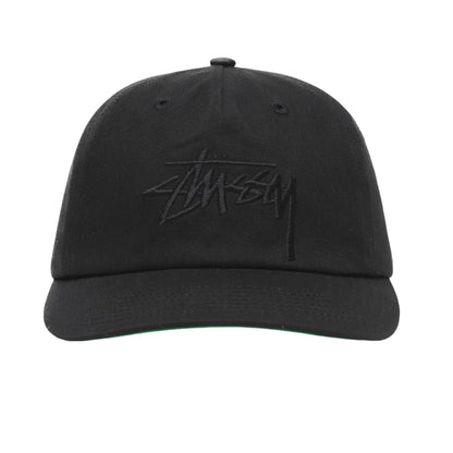 Stussy Big Stock Mid Depth Cap - Black