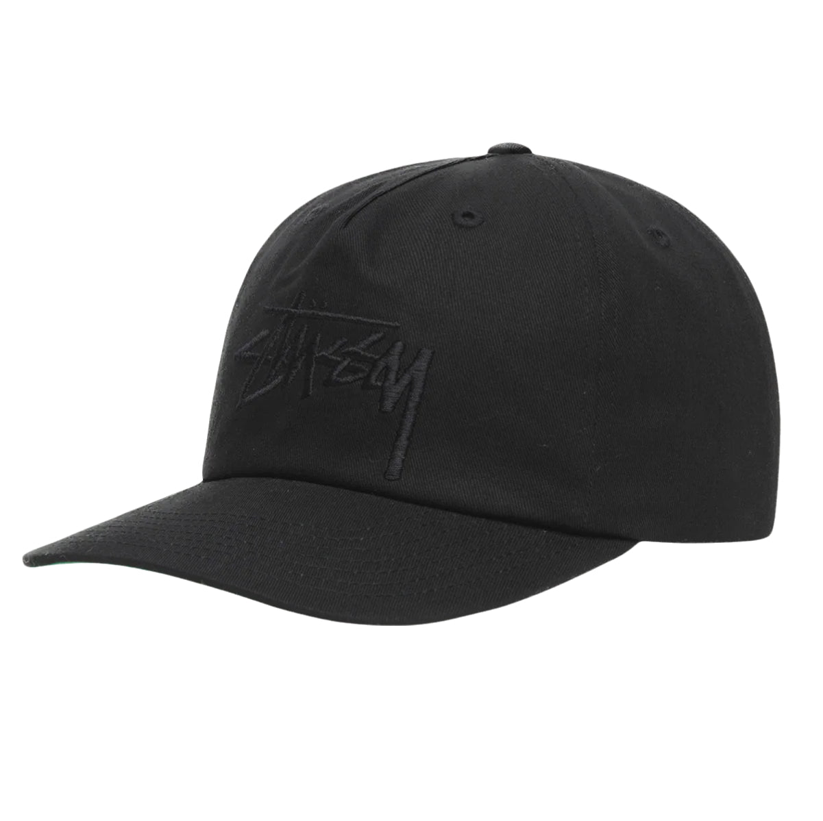 Stussy Big Stock Mid Depth Cap - Black