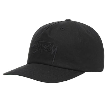 Stussy Big Stock Mid Depth Cap - Black