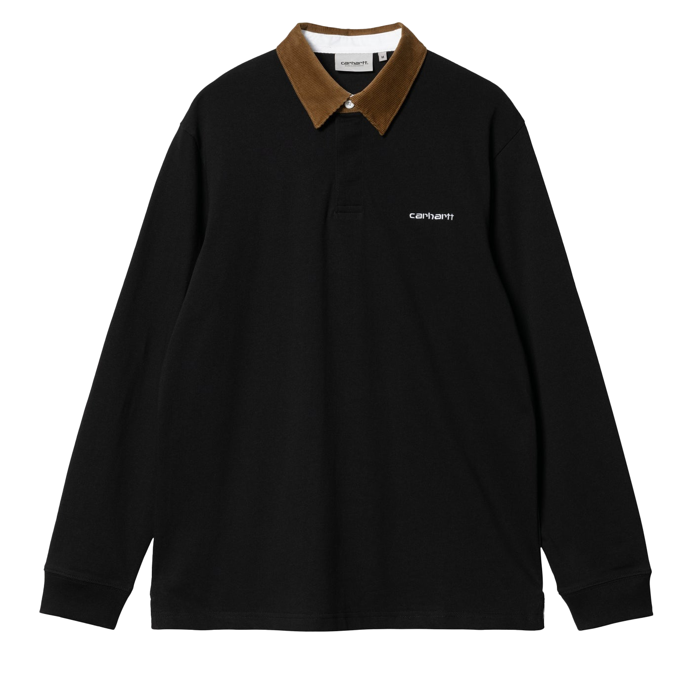 Carhartt WIP Cord Rugby Shirt - Black/ Hamilton Brown