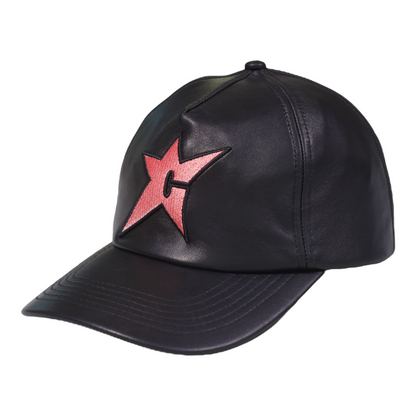 Carpet Company C-Star Genuine Leather Hat - Black