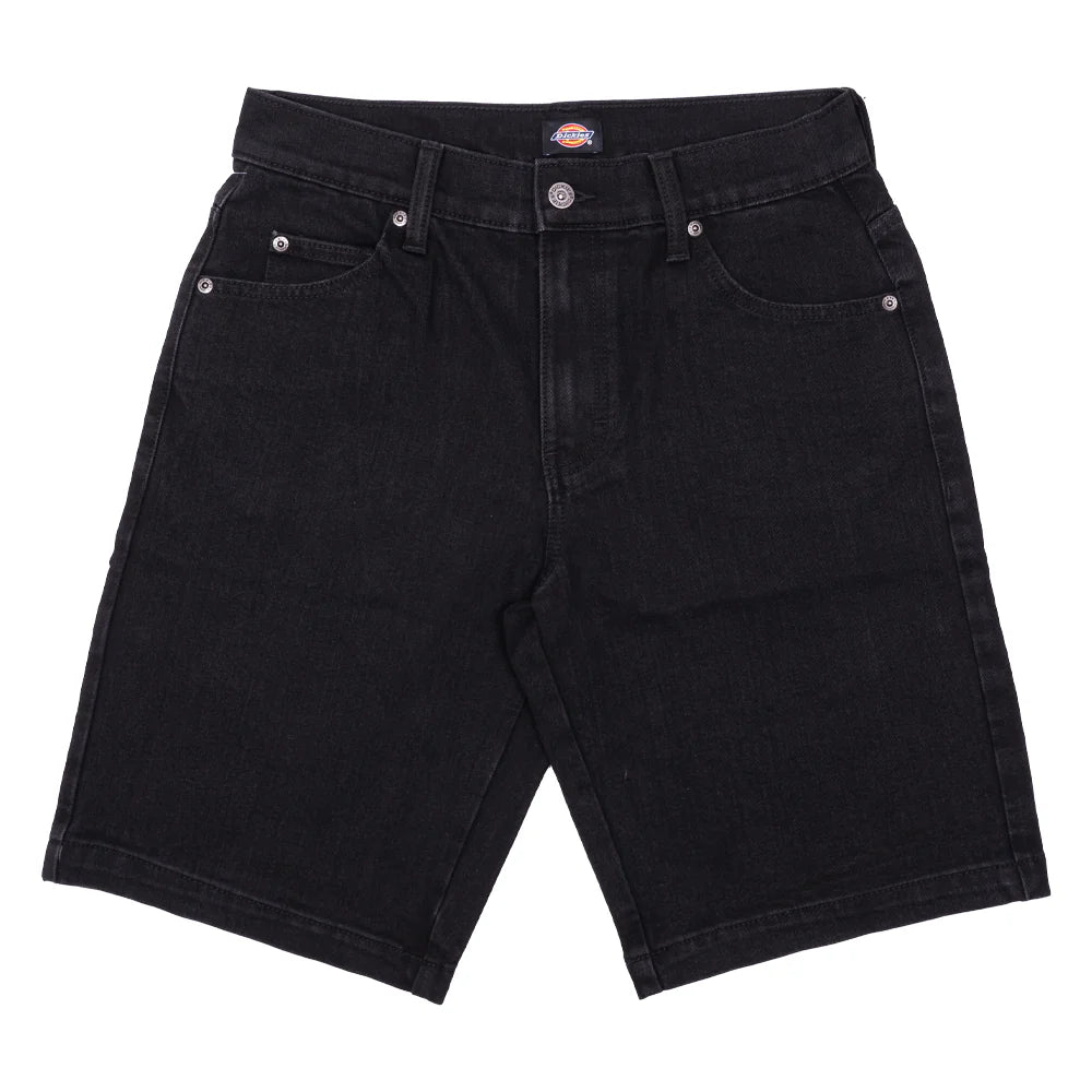 Dickies Skateboarding Wingville Loose Fit Denim Shorts - Black Denim