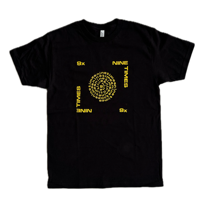 Ninetimes Letraset Tee - Black/Yellow