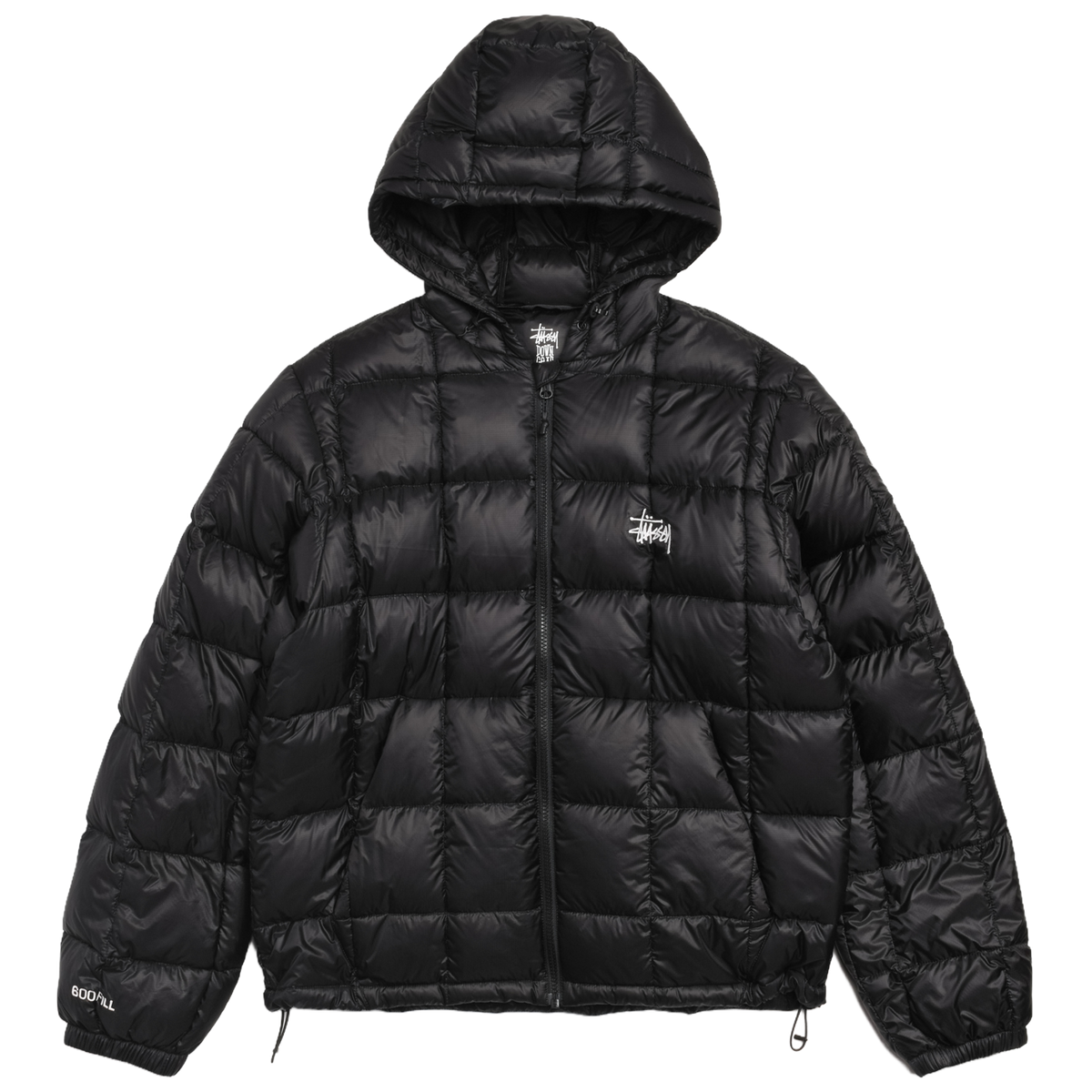 Stussy Midweight Hooded Puffer Jacket - Black