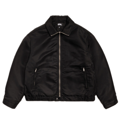 Stussy Pile Lined Zip Jacket - Black
