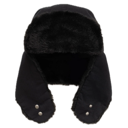 Stussy Ripstop Trapper Cap - Black