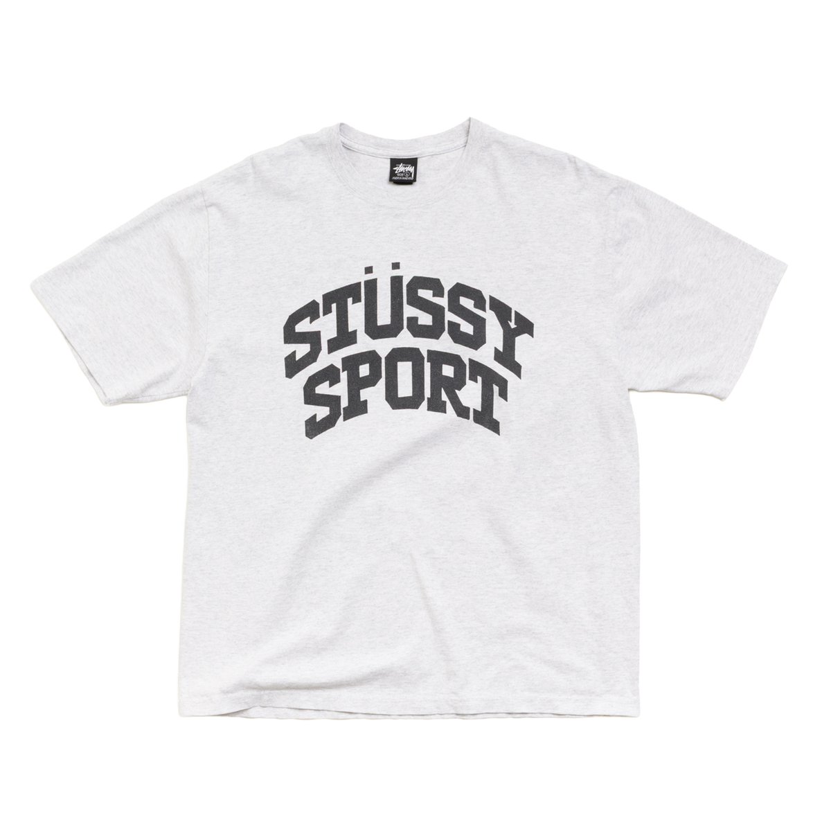 Stussy Block Sport Tee - Ash Heather