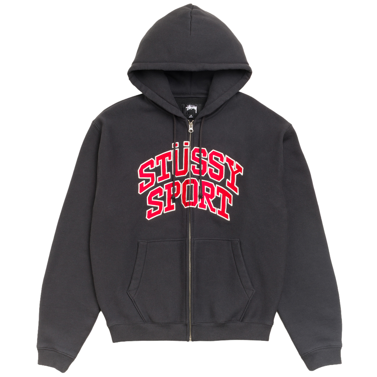 Stussy Stussy Sport Zip Hood - Washed Black