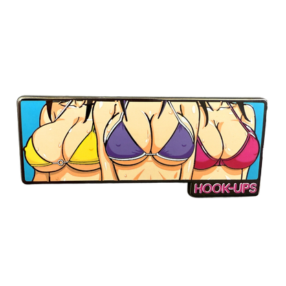 Hook-Ups 3 Girls Enamel Pin