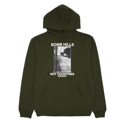 GX1000 Bomb Hills Not Countries Hoodie - Green/White