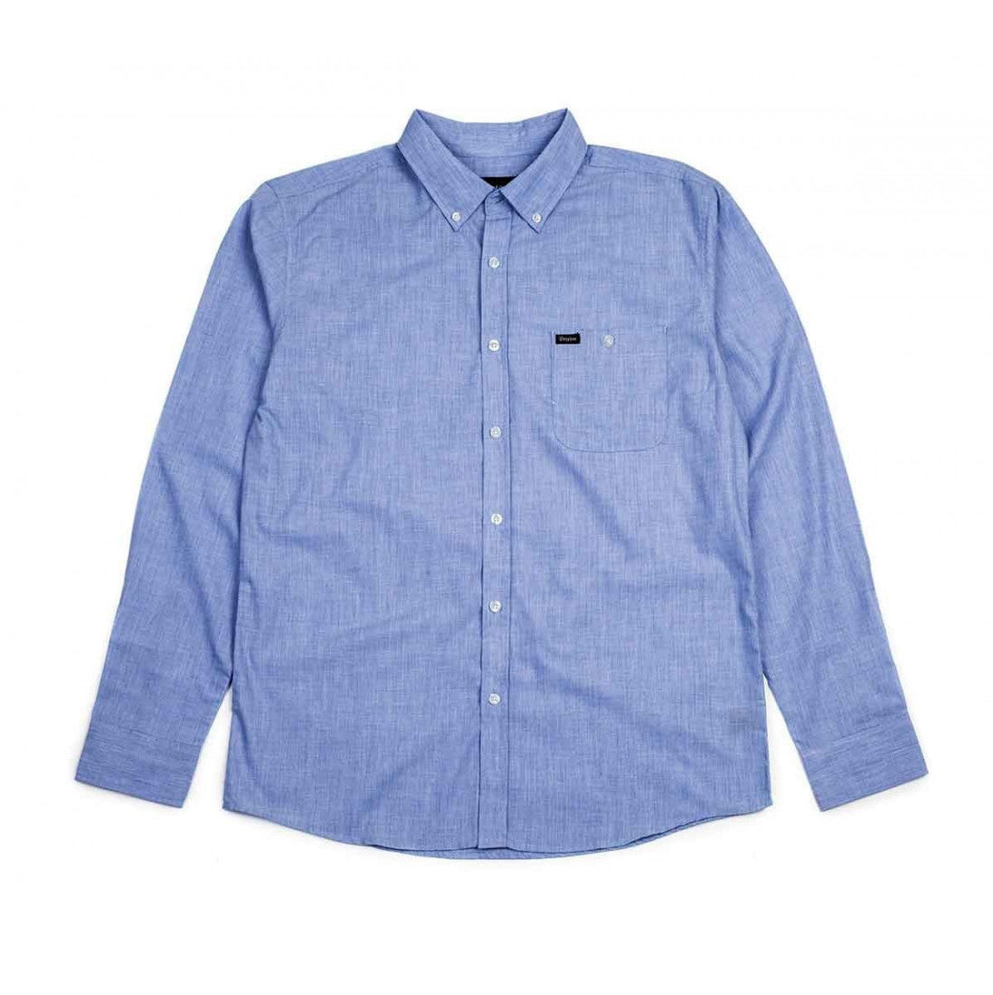 Brixton Central Longsleeve Button Up - Heather Blue