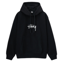 Load image into Gallery viewer, Stussy Stock Logo Applique Hoodie - Black