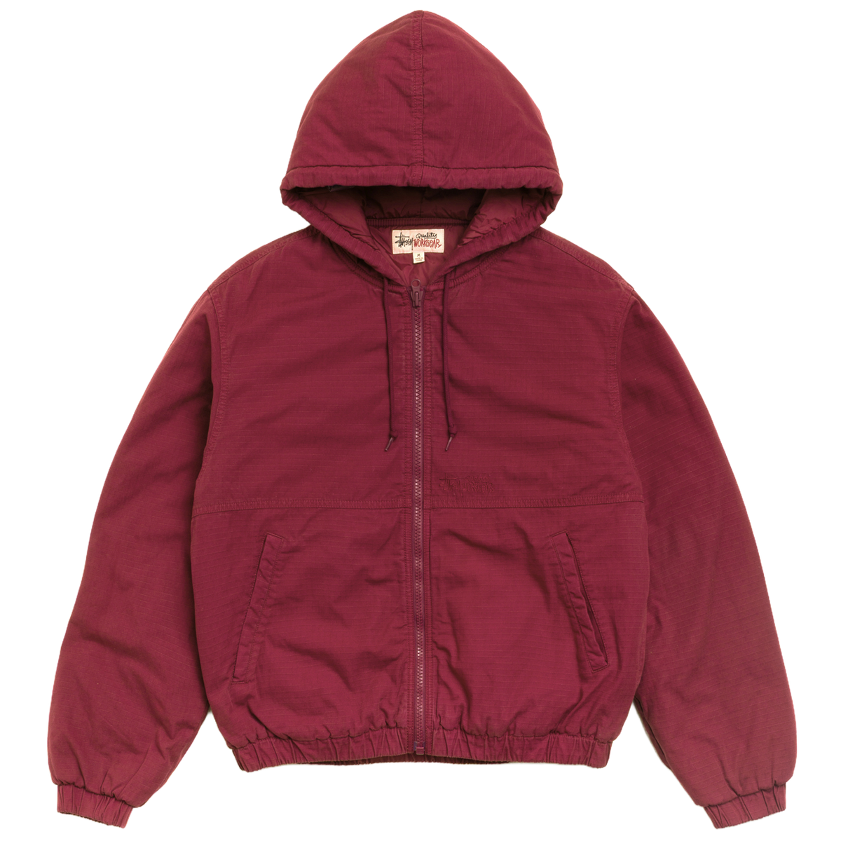 Stussy Ripstop Work Jacket - Burgundy
