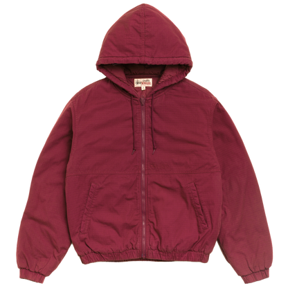Stussy Ripstop Work Jacket - Burgundy