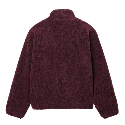 Stussy Sherpa Reversible Jacket - Burgundy