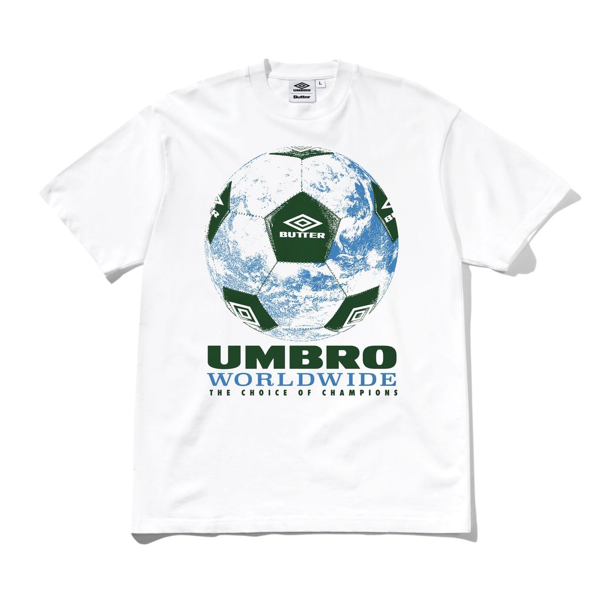 Butter Goods x Umbro World Game Tee - White