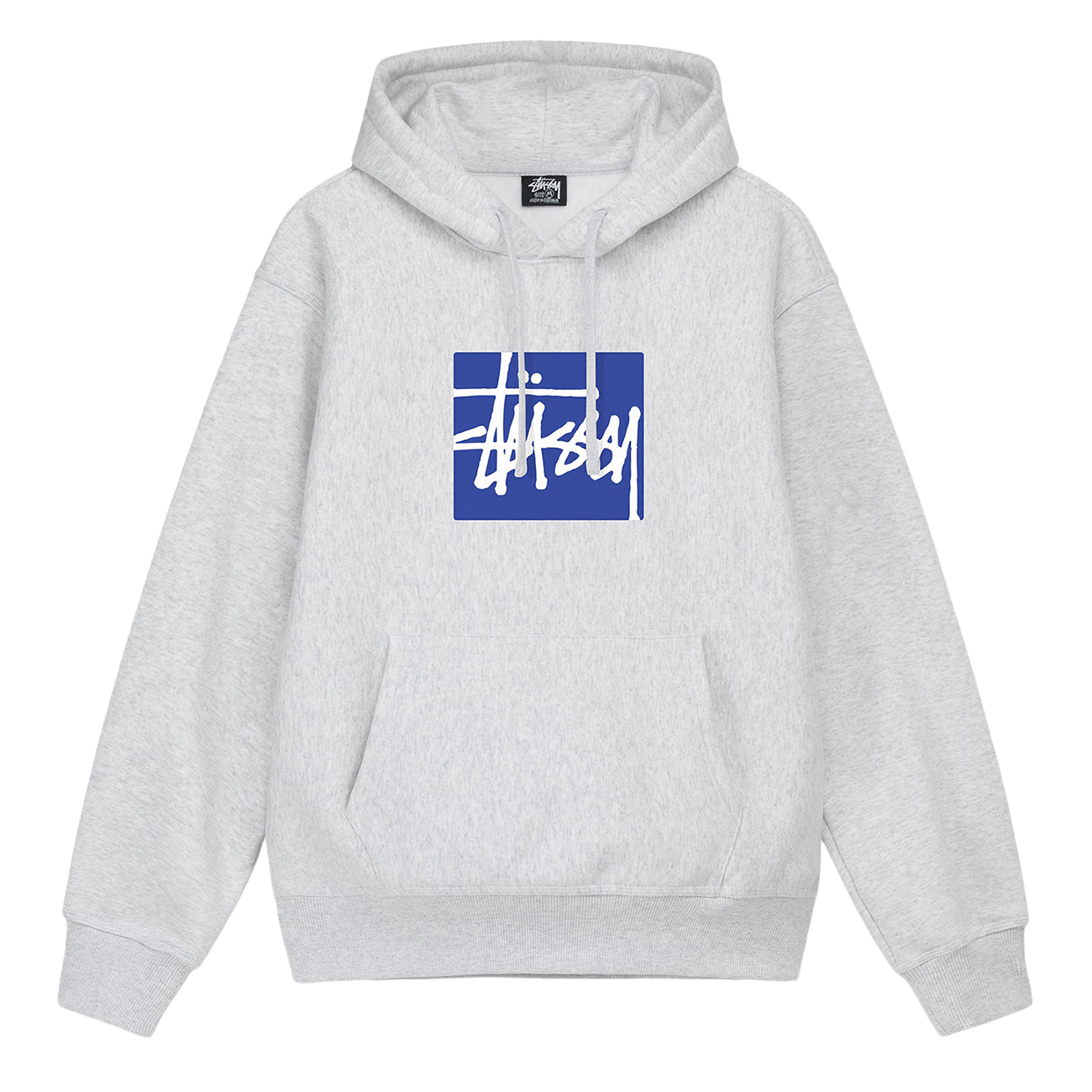 Stussy Stock Box Hoodie - Ash Heather