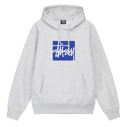 Stussy Stock Box Hoodie - Ash Heather