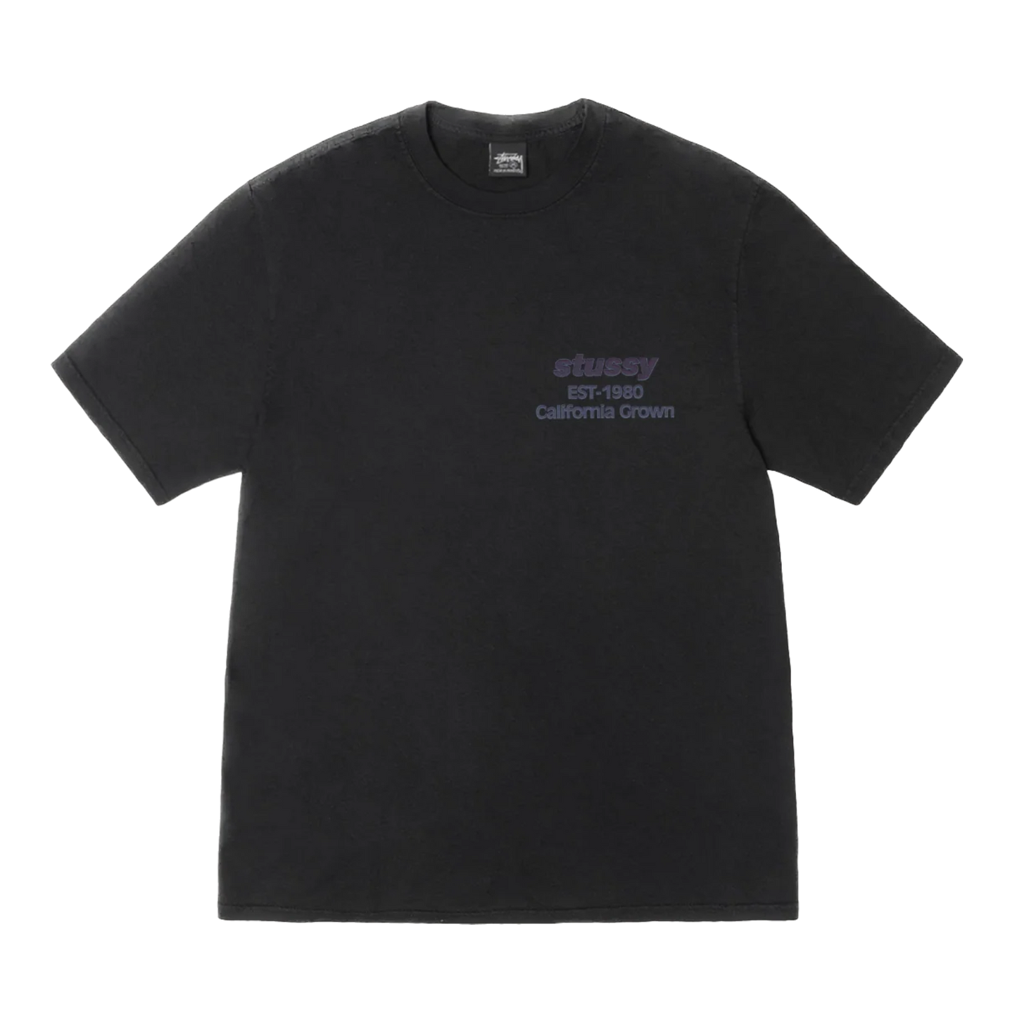 Stussy California Grown Pigment Dyed Tee - Black