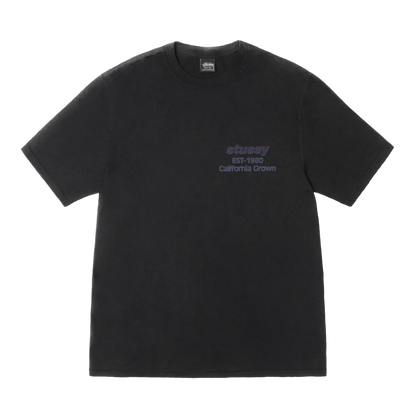 Stussy California Grown Pigment Dyed Tee - Black