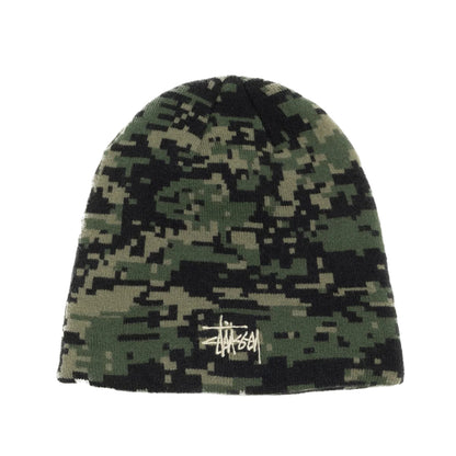 Stussy Basic Skullcap Beanie - Digi Camo Green