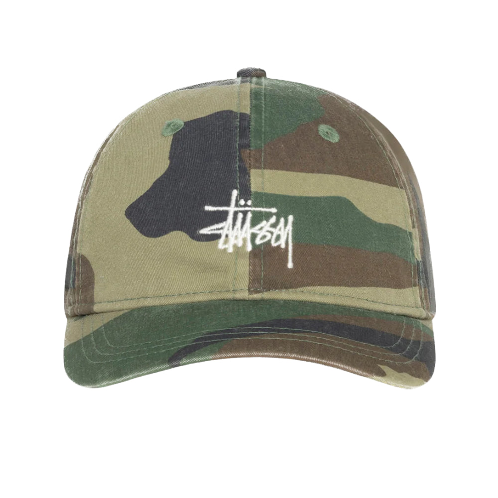 Stussy Basic Washed Low Pro Cap - Woodland Camo
