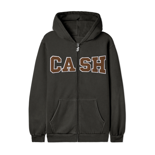 Cash Only Campus Zip Hood - Charcoal