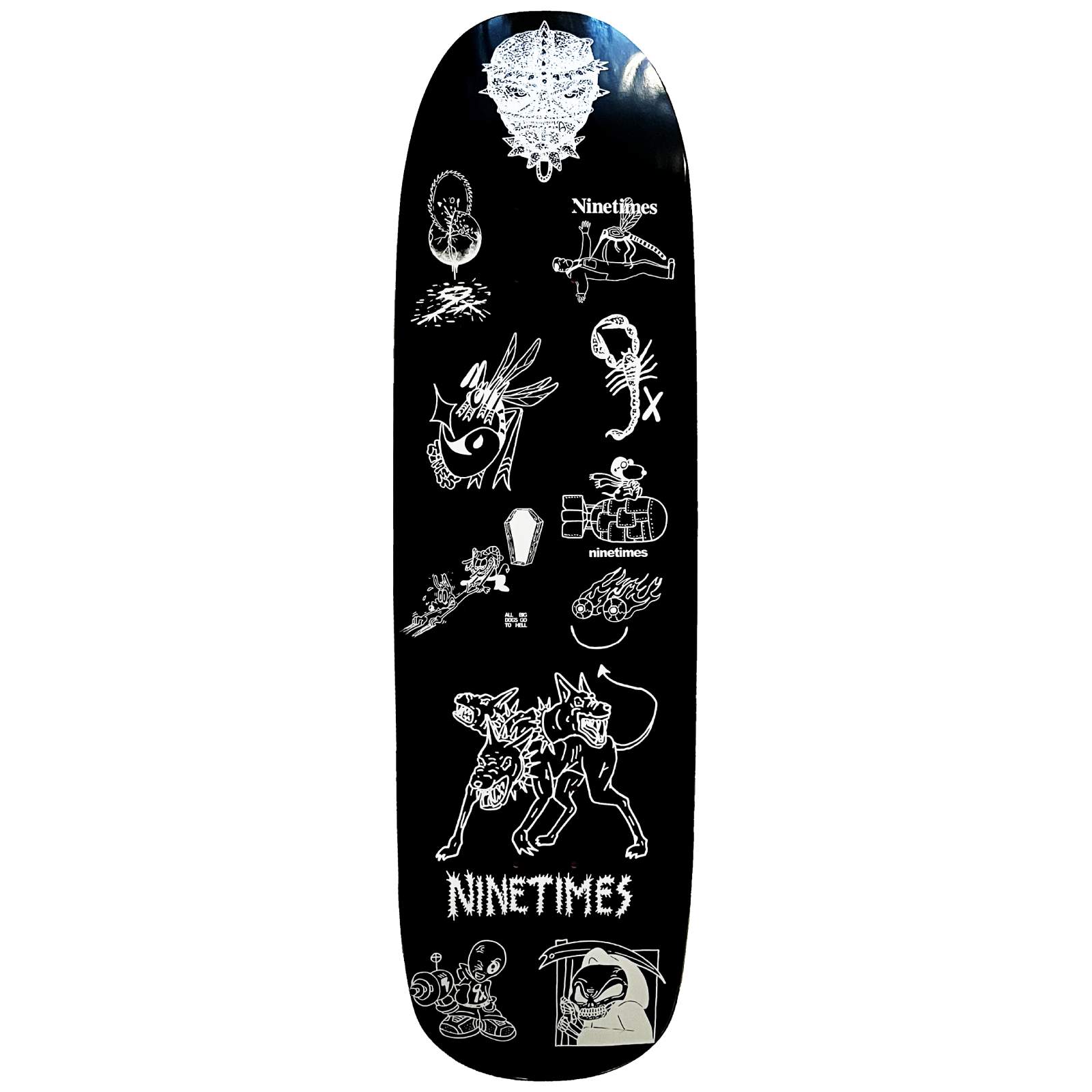 Ninetimes Cerberus Barndoor Deck - 9 x 32 – Ninetimes Skateshop