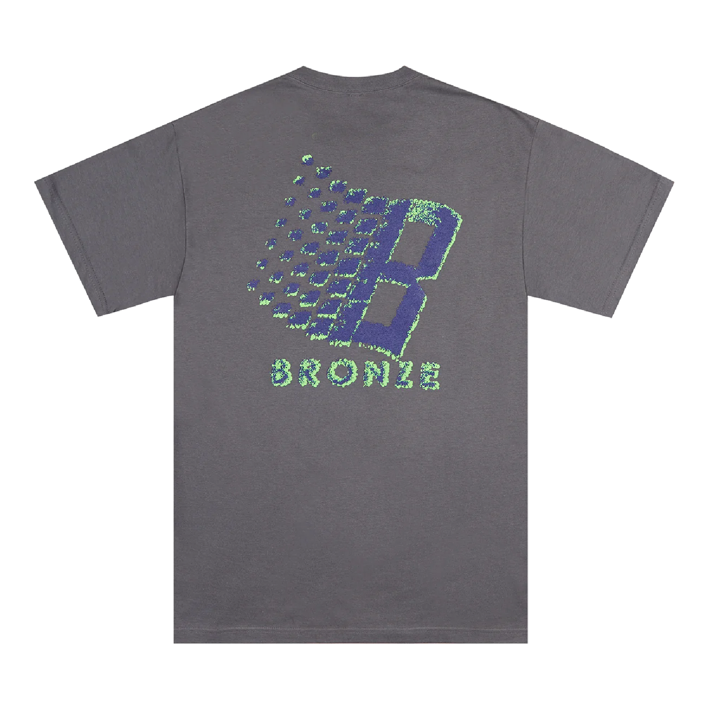 Bronze 56K Streaker Logo Tee - Charcoal