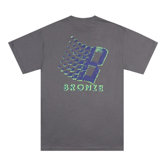 Bronze 56K Streaker Logo Tee - Charcoal