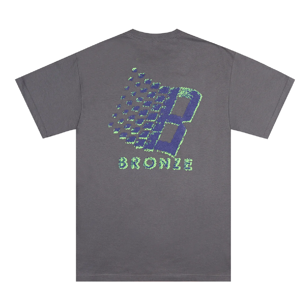 Bronze 56K Streaker Logo Tee - Charcoal