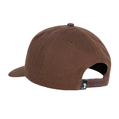 Stussy Big Stock Mid Depth Cap - Chocolate