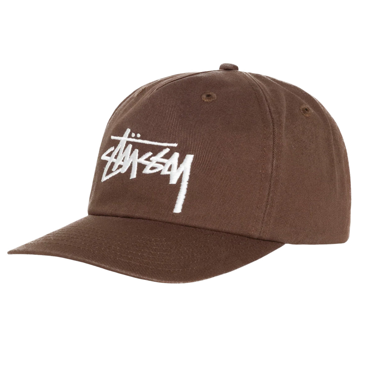 Stussy Big Stock Mid Depth Cap - Chocolate