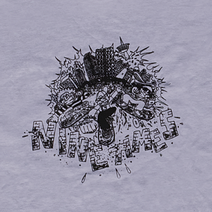 Ninetimes City Smash Tee - Ash
