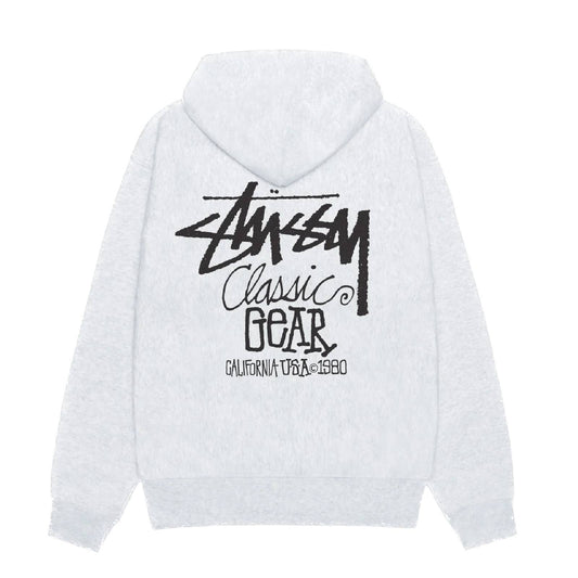 Stussy Classic Gear Hoodie - Ash