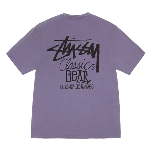 Stussy Classic Gear Pigment Dyed Tee - Grape
