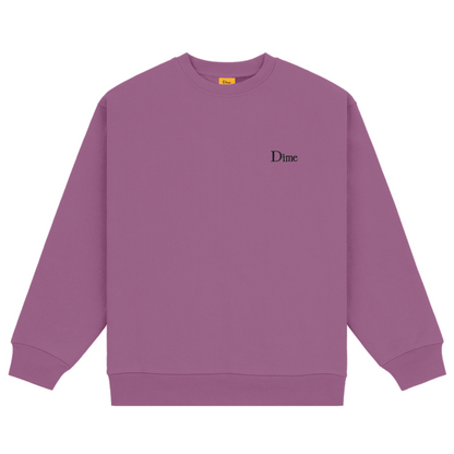 Dime Classic Small Logo Crewneck - Violet