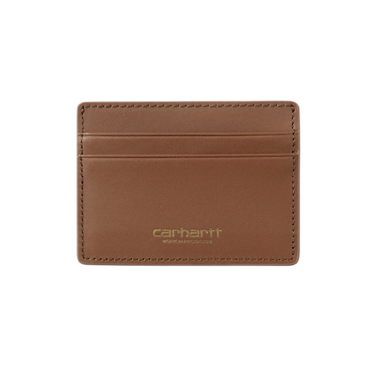 Carhartt WIP Vegas Cardholder - Cognac/Gold